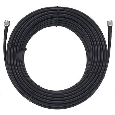 Bolton600 Coaxial Cable 100ft Black, N Male to N Male - LMR®600 Equivalent | Heavy-Duty Ultra-Low-Loss 50-Ohm Design for Home and Commercial Signal Booster Installations