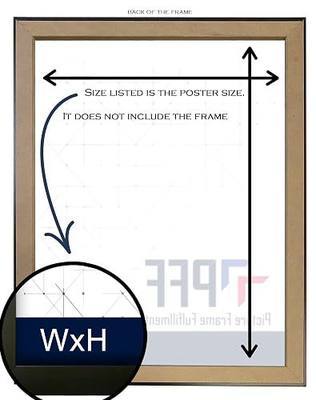 PFFO 27x39 Black Poster Frame for Photos, Prints, or Posters, Wall Decor