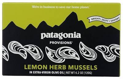 Patagonia Provisions - Lemon Herb Mussels in Extra Virgin Olive Oil | Responsibly sourced | 16g Protein & Gluten Free