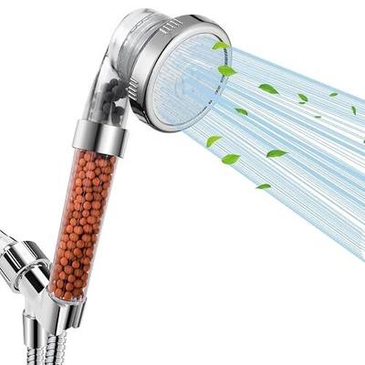 Filtered Shower Head with Handheld, High Pressure, for Hard Water | 3 Modes Shower with Handheld Spray, Water Softener, with Mineral Beads to Remove Chlorine & Fluoride, for Dry Hair & Skin
