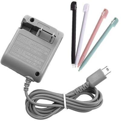 DS Lite Charger Kit, AC Power Adapter and Stylus Pen for Nintendo DS Lite, Wall Travel Charger Power Cord Charging Cable 5.2V 450mA for NDSL