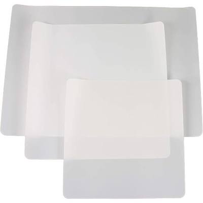 3 Pack PTFE Sheet/Teflon Sheets Multiple Sizes. Non Stick Transparent Reusable Sheets, Extra-Thick and Heat Resistant. Great as Applique Pressing Sheet, Heat Press Transfer, Ironing, Arts and Crafts