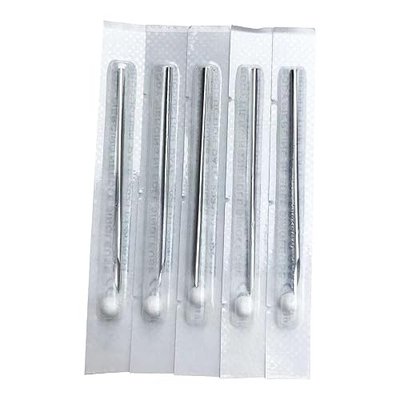 18G 5 Pieces Body Ear Navel Nose Lip Nipple Piercing Needles