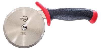 Mercer Culinary Millennia Pizza Cutter with Red Handle, 4 Inch Wheel, Stainless Steel