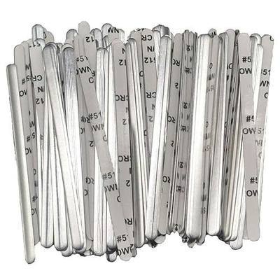 200 Pcs Aluminum Strips Nose Wire,Nose Bridge,90MM Metal Flat Nose Clips Nose Bridge Bracket DIY Wire for Sewing Crafts
