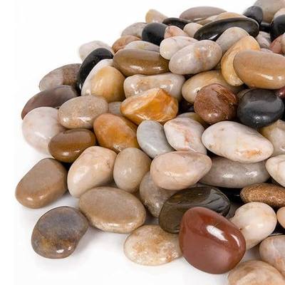 GASPRO 15-lb Natural River Rocks for Landscaping, Decorative Rocks for Potted Plants and Aquariums, Polished River Stones for Indoor & Outdoor Decor, 1 to 1 3/4 Inches