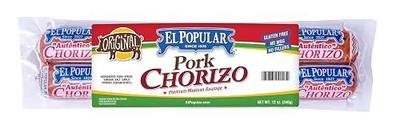 El Popular Chorizo Original 12oz (6 pack)