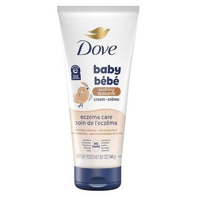 Dove Soothing Cream Eczema Care To Soothe Delicate Baby Skin No Artificial Perfume or Color, Paraben Free, Phthalate Free 5.1 oz