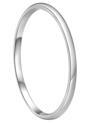 CROWNAL 1mm 2mm 3mm 4mm 5mm 6mm 7mm 8mm Tungsten White/Yellow Gold/Rose Gold Plated Wedding Band Ring Men Women Plain Dome Polished Comfort Fit