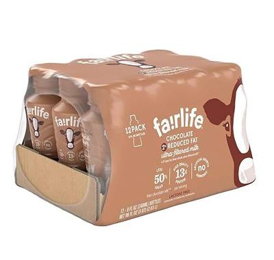 Fairlife Chocolate 2% Reduced Fat Ultra Filtered Milk 12/8 Fl Ounce Net Wt 96 Fl Ounce