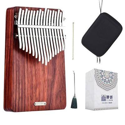 LingTing Kalimba 17 keys Thumb Piano Mbira Finger Piano Gift for Adult Beginners Professional(LT-K17A,wind whisperer)