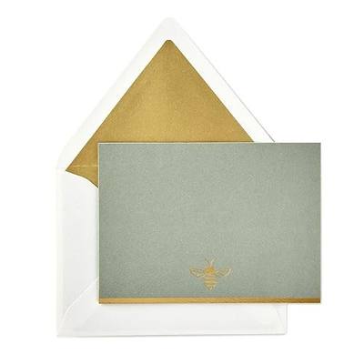 Hallmark Blank Note, Signature Gold Bumble Bee