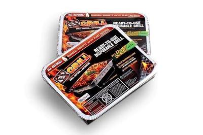 Disposable Charcoal Grill Ideal for Camping and Tailgate Parties -Pack of 2 Portable, Easy To Light, and Convenient charcoal grill Lasts 1.5 hours Grill Anytime, Anywhere