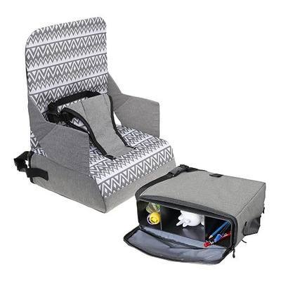 Dreambaby Dining Booster Seat - Portable High Chair for Dining Table | Travel High Chair - Built-in Storage & Shoulder Strap - Three Point Harness - Easy Dining On The Go