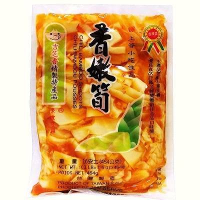 (3 Packs) 香嫩筍 Preserved Chili Tender Bamboo Shoot, 16 oz/454 g
