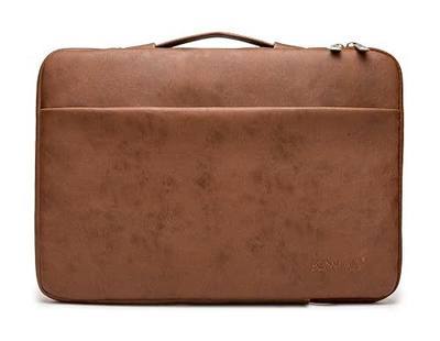 Kinmac 360° Protective Laptop Sleeve Case Bag Cover with Handle for MacBook Pro 16 inch,16 inch HP,Lenovo,Dell,ASUS,Acer Ultrabook and Business Laptop (Coffee PU)