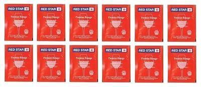 North Mountain Supply - RS-PR-12 Red Star Premier Rouge Wine Yeast -0.18 Ounce (Pack of 12) - Fresh Yeast