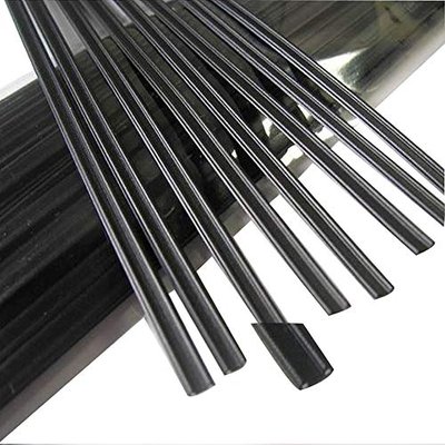 100pcs Plastic Twist Ties - Double Wire for Nose Bridge Strips for Mask, Flat Plastic Strips Straps Adjustable Nose Clips Wire for DIY Face Mask Making Accessories for Sewing Crafts (Black 12")