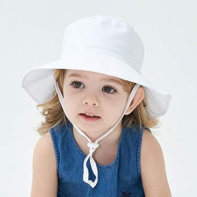 2-Pack Baby Sun Hat UPF 50+ Sun Protection Bucket Hat for Beach Toddler Girs Boy