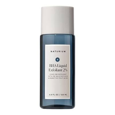 Naturium BHA Liquid Exfoliant 2%, Leave-on Face & Skin Care Exfoliating Pore Treatment, with Salicylic Acid & Bioactive Fruit Acids, Packaging May Vary, 4 oz