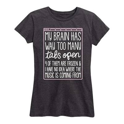 Instant Message - Too Many Tabs Open - Women's Short Sleeve Graphic T-Shirt