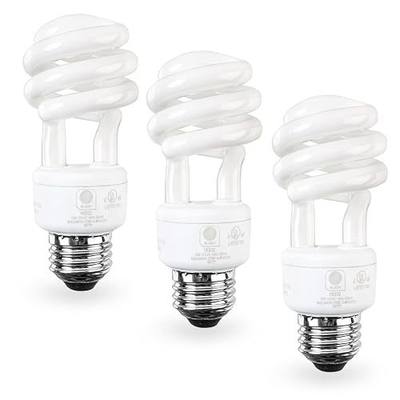 E26 Standard Screw Base 13W Spiral CFL Light Bulb Warm White