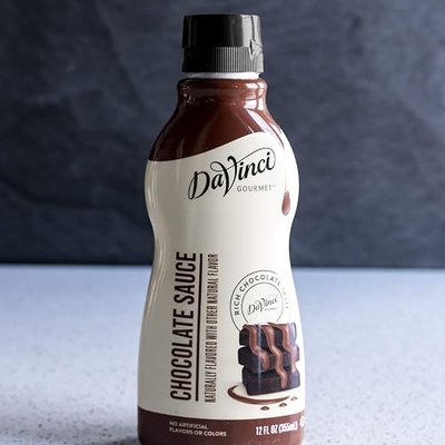 DaVinci Gourmet Chocolate Sauce Squeeze Bottle, 12 Fl Oz