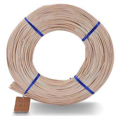 VFULIE Basket Round Reed #3 2mm 1-Pound Coil Basket Weaving Cane for Chair Making and Wicker Weaving DIY Furniture Making Supplies