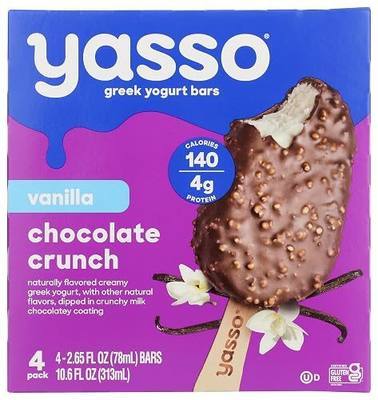 Yasso Vanilla Chocolate Crunch Frozen Yogurt Bars, 10.6 FZ