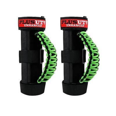 Roll Bar Grab Handles Grips Triple Straps for UTV ATV Polaris Ranger RZR XP900 1000 Honda Pioneer Talon Kawasaki Wildcat Yamaha YXZ Can 1.75 to 2 Inch 2PCS Green