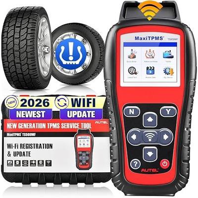 Autel MaxiTPMS TS508WF TPMS Relearn Tool, 2026 WiFi Ver. of TS508 TS501 Pro TS408S TS601, Activate/Diagnosis All Sensors, Programming Autel MX-Sensor 315/433MHz, Read/Clear DTCs, Quick & Advance Mode