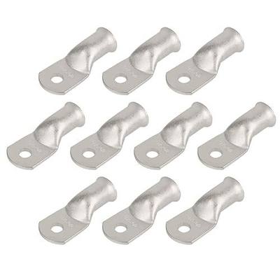 10pcs 4/0 AWG-5/16(M8) Tinned Copper Ring Terminals Battery Lugs, Heavy Duty Wire Lugs, Battery Cable Connectors