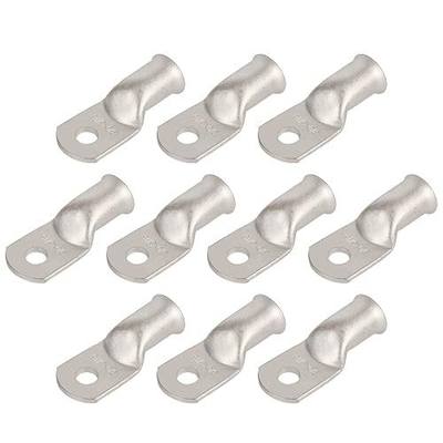 10pcs 3/0 AWG-5/16(M8) Tinned Copper Ring Terminals Battery Lugs, Heavy Duty Wire Lugs, Battery Cable Connectors