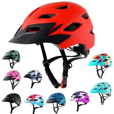 Kids Bike Helmet,Bavilk Boys Girls Bike Helmets with LED Light Detachable Visor Children Youth Teen Multi-Sport for Skating Cycling Scooter Skateboard