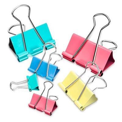 Binder Clips - Assorted Sizes 100 Count, X Large, Large, Medium, Small, Mini Paper Clamps Combination, Suitable for Office Supplies, Home, and School Use