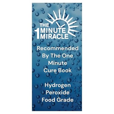 3% Hydrogen Peroxide Medical Food Grade H2o2-12 oz Bottle with 1 oz Bottle Dropper - Recommedned By The One Minute Cure Book. 11 Drops of 3% Equal to 1 Drop of 35% H2o2.