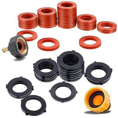 50 Pack Garden Hose Washers, Fit All ¾” Standard Water Hose Washers and Faucet Fittings, Heavy Duty Rubber Washer Seals