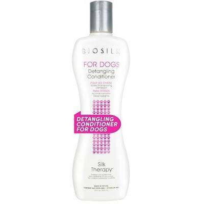 BioSilk for Dogs Silk Therapy Dog Detangling Conditioner, Dog Coat Conditioner to Help Smooth Knots and Tangles and Support Soft Manageable Coats during Routine Grooming, 12 Fl Oz