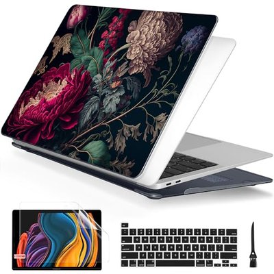 Batianda LumiArt Case for MacBook Pro 13 inch 2020 2022, Renaissance Floral