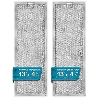 WB06X10288 Grease Filter Replacement for GE Microwave, 2-Pack | Replacement grease filter compatible with GE microwaves, captures grease and helps reduce cooking odors