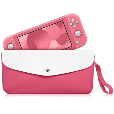 Fintie Carrying Case for Nintendo Switch Lite 2019 - Portable Travel Bag Protective Sleeve Pouch w/Side Pocket, Game Card Slots, Holding Strap for Nintendo Switch Lite and Accessories, Living Coral