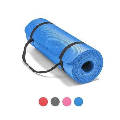 LOKATSE Home All Purpose Thick Yoga Mat with Carrying Strap High Density