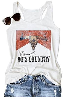 Tank Tops for Women Beach Tees Vacation Graphic Outfit Country Concert Tops