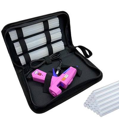 Liumai Glue Gun, Hot Glue Gun Kit with 30 Glue Sticks, Mini Hot Melt Glue Gun for Crafts, Mini Craft Glue Guns with Carry Case for School DIY Arts and Home Repair