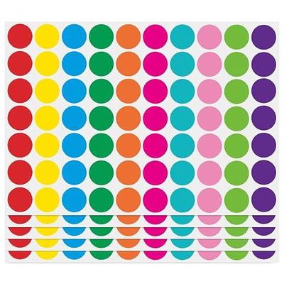PARLAIM 1050 PCS Color Coding Labels Circle Dot Stickers,10 Color Style Colorful Coding Label Sticker for Office,Student Classroom