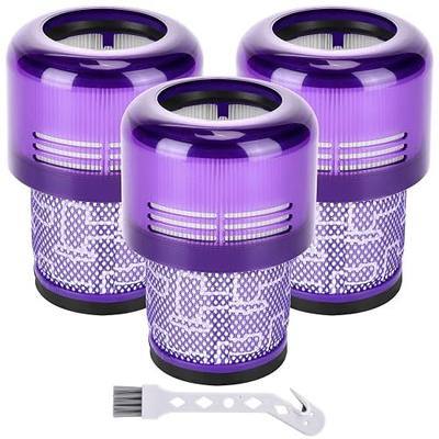 Artraise Vacuum Filter Replacement Parts Compatible with Dyson V15 V15s Detect, V11 Torque Drive V11 Animal V11 Complete V11 Extra Submarine Vacuums, Compare to Part 970013-02 (3 Pack Filters)