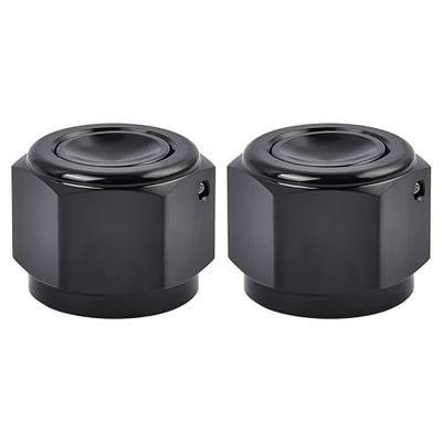 EVIL ENERGY 6AN Flare Cap Block off Fitting Plug Black 2PCS