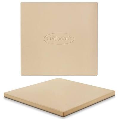 Unicook Pizza Stone for Oven and Grill, 12 inch Square Bread Baking Stone, Cordierite Baking Pan, Thermal Shock Resistant, Making Crispy Crust Pizzas, Bread, Cookie and More