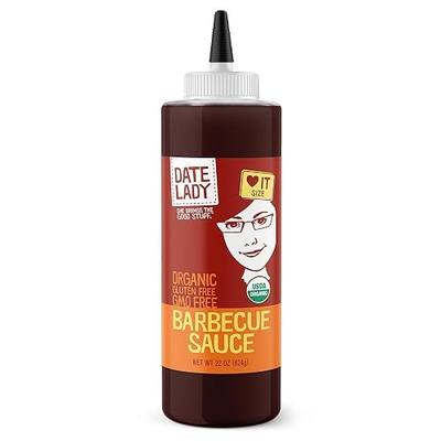 BBQ Sauce, Organic and Sweetened With Dates, 22 oz – Date Lady | Vegan, Gluten-Free and Paleo-Friendly; Made Without Corn Syrup, Cane Sugar, Added Flavors or MSG; Great for Grilling