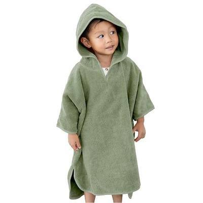 Natemia Hooded Towel Poncho – 100% Organic Cotton - Kids & Toddler Beach Towel with Hood - GOTS Certified - Gentle on Sensitive Skin - Cozy Swim & Bath Towel for Boys, Girls - Perfect Registry Gift